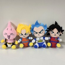 4.8inches Dragon Ball anime plush dolls set(4pcs a...