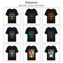 Pokemon anime summer short sleeve cotton t-shirts