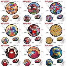 Among Us game pu zipper round wallet coin purse