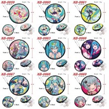 Hatsune Miku anime pu zipper round wallet coin pur...