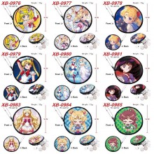 Sailor Moon anime pu zipper round wallet coin purse