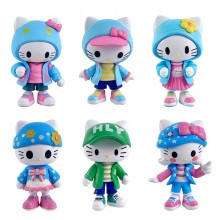 7Pcs/set Hello Kitty anime figures(OPP bag)