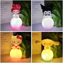 Sanrio Melody kitty Cinnamoroll Kuromi anime shell night light lamp