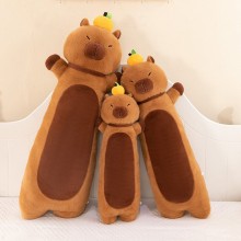 Capybara long plush doll pillow