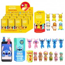 12pcs/set Sonny Angel Labubu Pikachu Stitch Blind Box figures