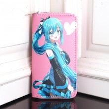 Hatsune Miku anime zipper long wallet purse