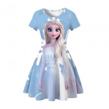 Frozen Elsa Anna anime 3D Printed Summer Dress