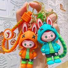 Labubu anime figure doll key chains