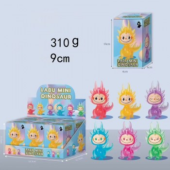 Labubu dinosaur anime figures set(6pcs a set)