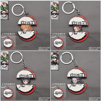 Demon Slayer anime stretchable alloy key chains
