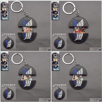 Attack on Titan anime stretchable alloy key chains