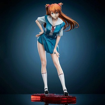 EVA Asuka Langley Soryu School Uniform anime figure