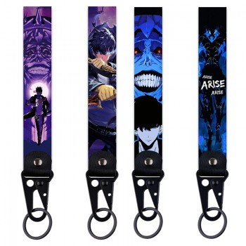 Solo Leveling Lanyard for Keys ID Card USB Badge Holder Wrist Straps