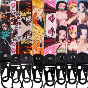 Demon Slayer Lanyard for Keys ID Card USB Badge Holder Wrist Straps