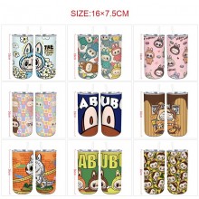 Labubu anime coffee water bottle cup with straw st...