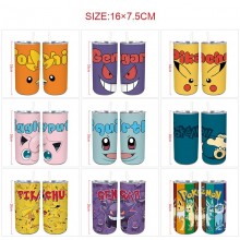 Pokemon anime coffee water bottle cup with straw s...