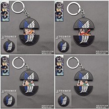 Attack on Titan anime stretchable alloy key chains