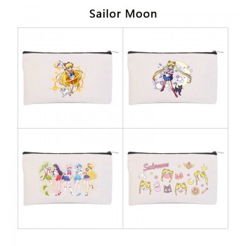 Sailor Moon anime canvas pen case pencil storage coin bags