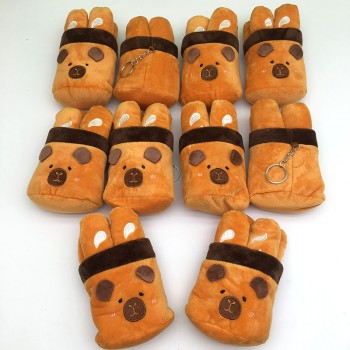 14cm Capybara Rodent plush dolls set(10pcs a set)