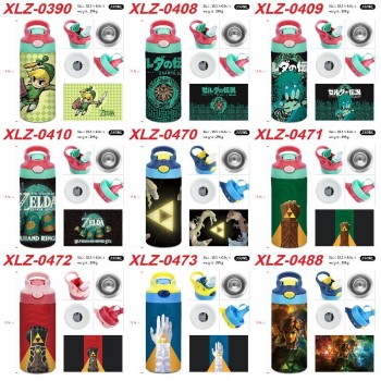 The Legend of Zelda game sports water bottle cup with straw 350ml
