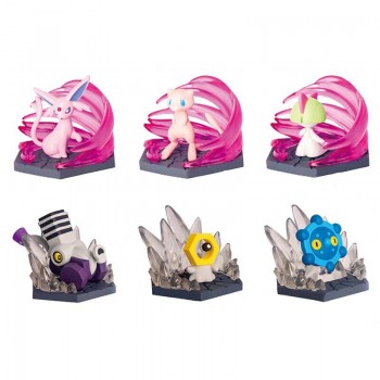 6pcs/set Pokemon Skill Scene Special Effects Series Gashapons Figures