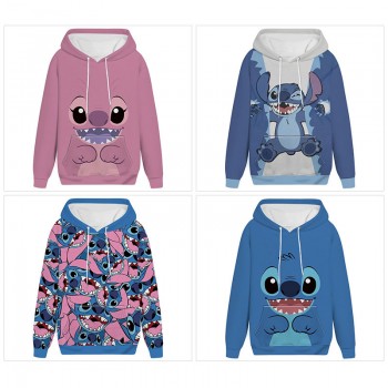 Stitch anime long sleeve hoodie sweater cloth