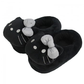Hello kitty anime plush slippers a pair 28cm