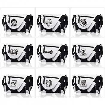 Dragon Ball PU black white color crossbody satchel shoulder bag