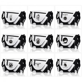 Death Note PU black white color crossbody satchel shoulder bag