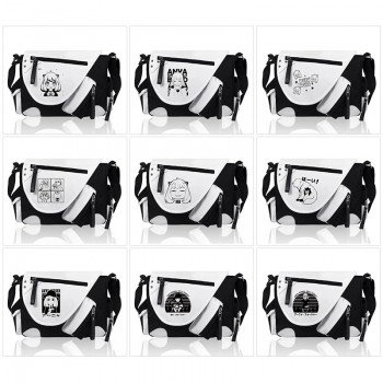 SPY x FAMILY PU black white color crossbody satchel shoulder bag
