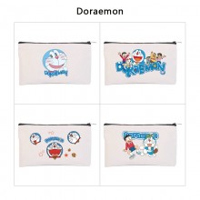 Doraemon anime canvas pen case pencil storage coin...