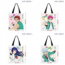The Disastrous Life of Saiki K anime shopping bag handbag
