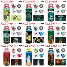The Legend of Zelda game sports water bottle cup with straw 350ml