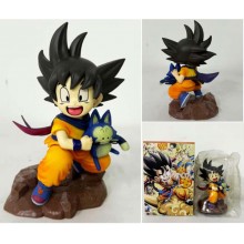 Dragon Ball Childhood Son Goku Puar anime figures set 15cm