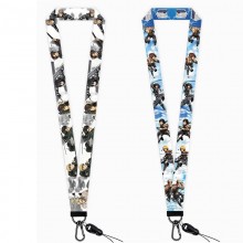 Attack on Titan ID cards holders cases lanyard phone straps hang rope key chain