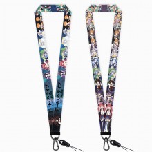 Date A Live ID cards holders cases lanyard phone straps hang rope key chain