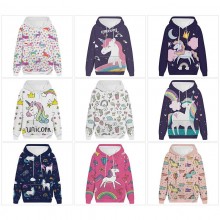 Unicorn anime long sleeve hoodie sweater cloth