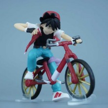 Pokemon Red Ash Ketchum Biking Anime Figure