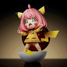 SPY x FAMILY Anya Forger Cos Pikachu 100000 Volt anime figure