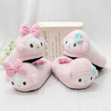 Sanrio My Melody anime plush slippers a pair 28cm