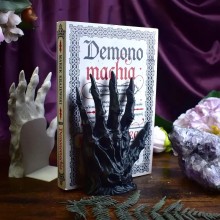 Gothic demon hand bookend bookshelves bookcase
