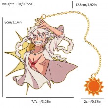 One Piece anime metal bookmarks