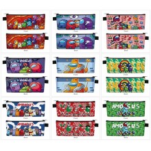 Among Us game PU zipper pen case pencil bag