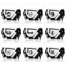 Dragon Ball PU black white color crossbody satchel...