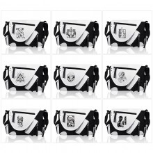 Jujutsu Kaisen PU black white color crossbody satchel shoulder bag