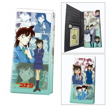 Detective Conan anime long wallets card holder purse
