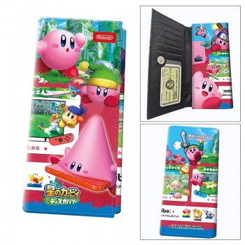 Kirby anime long wallets card holder purse