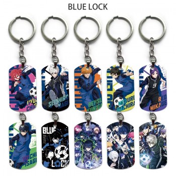 Blue Lock anime alloy two-sided pendant key chain keychains