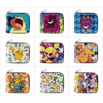 Pokemon anime zipper wallet purse