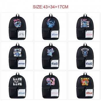 Stitch anime nylon backpack bag